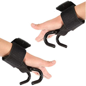 Muñequera con Gancho de Hierro para Levantamiento de Pesas, Agarres con Correas, Soporte Resistente para Dominadas y Levantamiento de Pesas, Gancho de Hierro para Colchoneta - Product Image 6