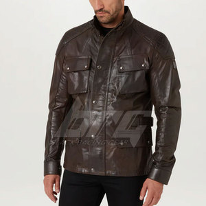 Chaqueta de cuero de moto de estilo único de calidad superior Chaqueta de invierno de cuero de moto más vendida - Product Image 2