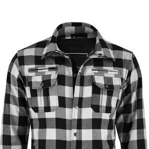 Mens Womens Custom % Cotton Motorbike Protective Outerwear Black White Water Resistant <b>Flame</b>-Retardant Hidden Zipper Biker - Product Image 5