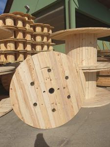 Bobine de câble en bois bois/contreplaqué matériau bois/contreplaqué bobine de câble de tambour de conception personnalisée fournisseur doré kit de chute tambour de câble - Product Image 4