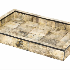 Bandeja de Servir de Madera Estilo Art Deco, Rectangular, Hecha a Mano, Organizador Decorativo para Mesa de Comedor, Mesa de Centro, Cocina, Decoración del Hogar, Maximus - Product Image 1