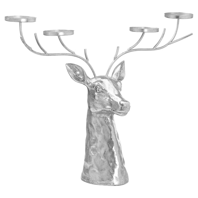 Factory Direct Selling Sculpture Garden Aluminium With Gold Finishing Statue Animal Paired Reindeer Sculptures Outdoor