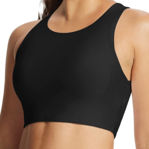 Hot Selling High Quality Custom Workout Gym Fitness <b>Top</b> <b>Cross</b> Back Crew Neck Yoga Bra Breathable Eco-Friendly 100% Polyester - Product Image 3