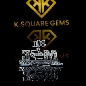 Letra inicial personalizada colección de joyas colgantes al por mayor elaborada en plata de ley 925 con diamantes cultivados en laboratorio VVS - Product Image 3