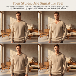 Maglione Pullover da Uomo Personalizzato OEM con Scollo a V, Maniche Raglan a Costine, Tinta Unita, Manica Lunga, Abbigliamento Casual in Maglia, Supporto per Etichetta Privata e Vendita all'Ingrosso - Product Image 5