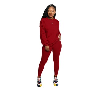 Conjunto Deportivo de Forro Polar con Capucha y Manga Larga para Mujer, para Entrenamiento de Invierno, 100% Algodón - Product Image 6
