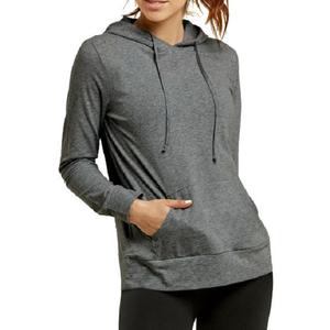 Femmes en peluche chaud demi-fermeture éclair pull à capuche Logo personnalisé porter à la mode coupe ample long hiver sweat marque exportée BD - Product Image 1