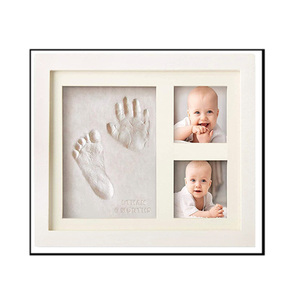 Cadre photo mural imprimé pieds <span class=keywords><strong>et</strong></span> mains de bébé Eco-friend Baby Pet Paw Prints Souvenir BB Safe Inkpads Kit - Product Image 1
