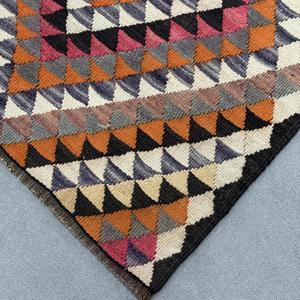 3.2x12.2 ft <b>Rug</b>, <b>Runner</b> Vintage <b>Rug</b>, Orange Kilim Bordered <b>Rug</b> - Product Image 4