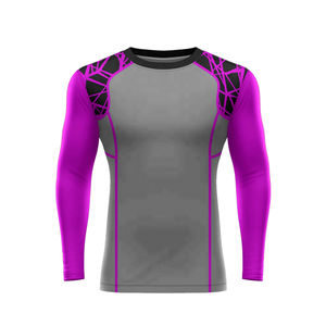 เสื้อป้องกันผื่น UPF50แขนยาวสำหรับผู้ชายระบายอากาศได้ดีแห้งเร็ว - Product Image 2