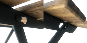 Kanhome Bestseller precio de fábrica de madera al aire libre 3 uds café <span class=keywords><strong>Bistro</strong></span> balcón conjunto plegable silla de jardín y juego de mesa de Vietnam - Product Image 5