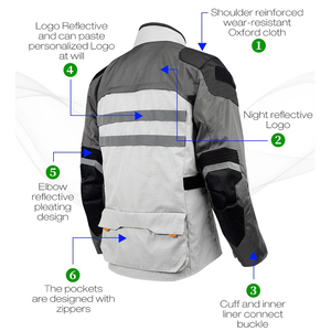 Veste de motocross pour hommes Veste d'équitation Protection moto - Product Image 2