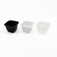 Top vente sur la qualité alimentaire et légère 60ml Conteneur de gelée jetable en plastique NP PS 18 SQ parfait pour les échantillonneurs de desserts