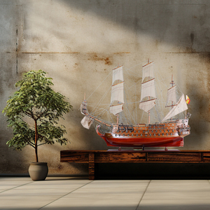 <b>Wooden</b> San Felipe 140cm Art & Craft Supplies Nautical Style Straight Sails Handpainted for Home Decor Gift Items - Product Image 6