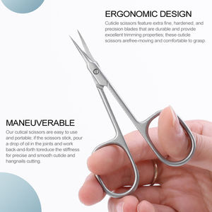 Ciseaux de manucure d'outil de beauté personnalisés professionnels de haute qualité pour le soin des ongles poignée en acier inoxydable pince à cuticules peau morte - Product Image 4