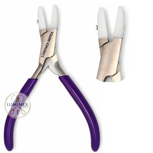 Alicates de Punta Plana con Doble Mordaza de Nailon |   Alicates de Punta Plana de Acero al Carbono con Acabado Dorado de Acero Inoxidable |   Herramientas para Hacer Joyas - Product Image 2