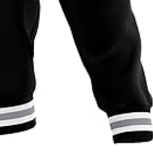 Veste de sport personnalisée noire et grise à design bicolore, nom et numéro d'équipe personnalisés, style Letterman - Product Image 5
