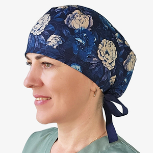 Gorros Quirúrgicos Ajustables de Alta Calidad para Mujer con Botones, Gorros de Doctora y Enfermera, Gorro de Hospital para Mujer con Cabello Largo, Gorros de Enfermería - Product Image 1