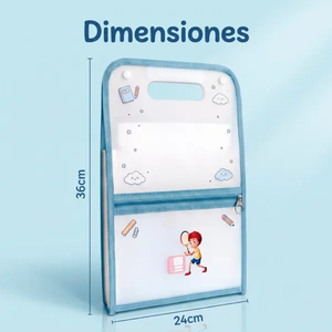 Organizer da Ufficio A4, Cartella Portadocumenti Pieghevole in Plastica con Indice, Custodia Portatile per Esami e Studio - Product Image 6