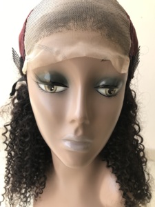 Peluca de cabello humano rizado con cierre de encaje para mujeres negras, pelo peruano virgen de buena calidad, 4x4, Hd, venta al por mayor - Product Image 6