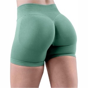 Nuevo 2025 La mejor calidad Gym Fitness Leggings de yoga sin costuras, sin costuras, pantalones cortos de cintura alta Mujeres Pantalones cortos de yoga - Product Image 2