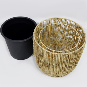 Jardinera Grande Multifuncional Decorativa de Artesanía en Jacinto de Agua y Pasto Marino Natural Ecológico de la Fábrica Artex Dong Thap - Product Image 1