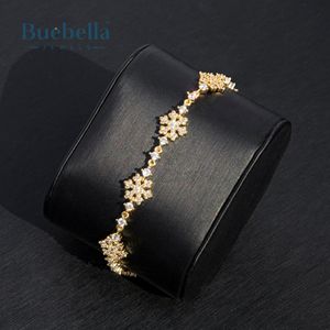 10mm Iced Snowflake Link <b>Bracelet</b> for Men 18K Yellow Gold Plated 925 <b>Sterling</b> <b>Silver</b> Moissanite <b>Bangles</b> - Product Image 5