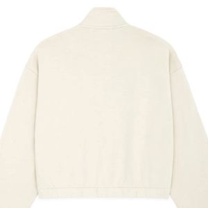 Sweat-shirt neutre à col cheminée et fermeture éclair pour femme - Pull confortable et élégant à demi-zip avec col cheminée, idéal pour un usage décontracté - Product Image 6