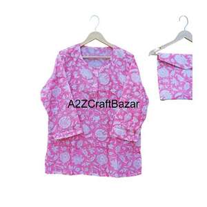 Conjunto de Pijama de Algodón Hecho a Mano al por Mayor para Mujer, Ropa de Dormir Suave y Cómoda con Cuello Redondo, Camisón de Tirantes Finos para Novia - Product Image 6