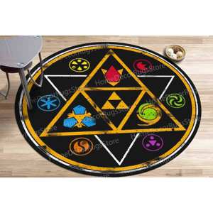 Tapis imprimé Legend of Zelda, design 3D moderne, lavable en machine, décoration d'intérieur polyvalente, tapis en chenille - Product Image 2