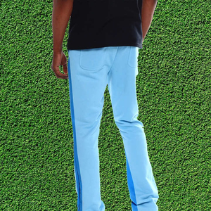 Nouveau pantalon évasé décontracté pour hommes personnalisé vente à chaud de pantalons décontractés pour hommes délavés soleil délavé pantalon de survêtement évasé pour hommes - Product Image 4