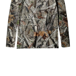 เสื้อสเวตเตอร์ลายพรางแบบกำหนดเองระบายอากาศได้สำหรับผู้ชายเสื้อยืดล่าสัตว์พิมพ์ลายต้นไม้จริงลายพรางแขนยาวคอกลมสำหรับล่าสัตว์ - Product Image 6