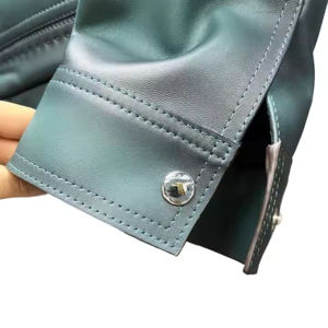 2025 Cactus maïs pomme plante veste en cuir végétalien BIO à base écologique dégradable en cuir veste imperméable - Product Image 6