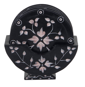 Sous-verres en marbre avec logo personnalisé Tampons et Mads Produit au design élégant à utiliser sous-verre pour restaurants les plus exigeants - Product Image 5