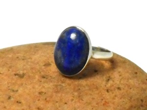 Bague Statement en Argent Sterling 925 Mehrajudin Gems, Style Chrétien Vintage, Simple, avec Pierre Précieuse Lapis Lazuli Bleue, Certifiée par un tiers - Product Image 4