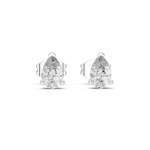 Pendientes de Diamante de Laboratorio en Forma de Pera de 1 Quilate, Claridad VVS-VS, Color EF, Opciones de Oro de 18K, 14K, 10K y Plata 925, Oro Rosa, Amarillo - Product Image 3