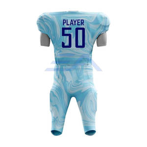 Nuevo Uniforme de Fútbol Americano Personalizado para Hombre, Transpirable, Manga Corta, 100% Poliéster, Alta Calidad, Venta al por Mayor para Equipos - Product Image 2