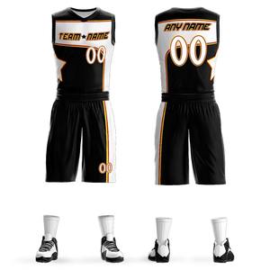 Ensemble uniforme de basket-ball personnalisé de haute qualité vêtements de sport en gros respirants avec différentes couleurs et logo imprimé - Product Image 1