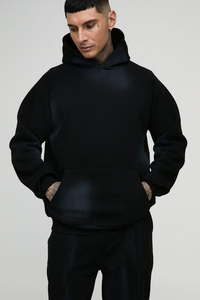 Survêtement surdimensionné de haute qualité, délavé au soleil, 100% coton, pantalon évasé et sweat à capuche, vêtements décontractés, survêtement d'hiver pour hommes - Product Image 6