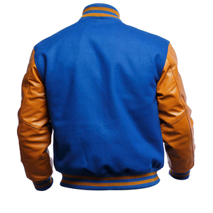 แจ็กเก็ตเลตเตอร์แมนสำหรับผู้ชายแจ็กเก็ตเบสบอลแขนยาวพิมพ์ลายตามสั่ง - Product Image 6