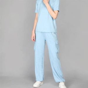Ensemble de vêtements de détente décontractés pour femmes de haute qualité-Tenue de salon en tissu doux pour une tenue de maison confortable - Product Image 5