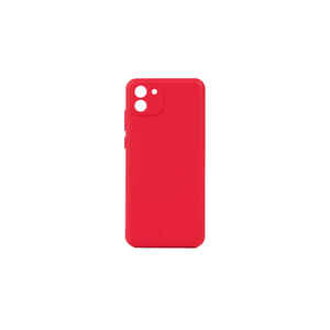 Étui de protection en silicone rouge de qualité supérieure pour Samsung Galaxy A03, coque fine au toucher doux avec cordon - Product Image 1