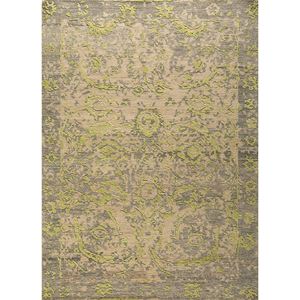 Alfombra de Lana Anudada a Mano de Gran Tamaño, Color Verde Clan, Modelo LCA-68 Medallion de Jaipur Rugs US, para Sala de Estar, Recámara, Pasillo, Rectangular - Product Image 1