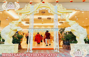 Puerta de bienvenida de boda tradicional decoración Bollywood boda Mandap puerta de entrada TEMA DE Bollywood indio puerta de bienvenida de boda - Product Image 3