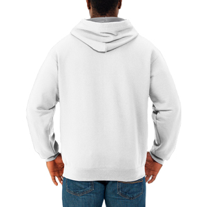 Venta al por mayor 100% algodón hombres pulóver sudaderas con capucha logotipo personalizado bordado sólido térmico polar invierno con capucha estilo OEM servicio - Product Image 5
