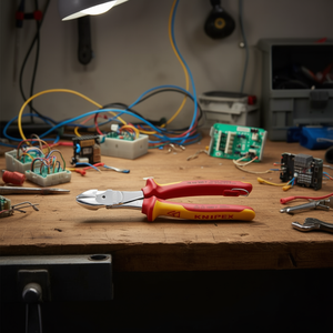 Alicates de Corte Diagonal de Alta Potencia Knipex con Certificación VDE, Recubrimiento de Cromo y Mangos Aislados Multicomponentes - Product Image 3