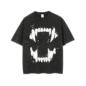 Meilleur design T-shirts délavés à l'acide pour hommes T-shirts respirants de haute qualité à séchage rapide avec logo personnalisé/taille - Product Image 4