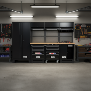 เฟอร์นิเจอร์สำหรับโรงงาน Usag พร้อมตู้เก็บเครื่องมือแบบแท่นไม้เพื่อการจัดระเบียบที่ดีขึ้น - Product Image 3