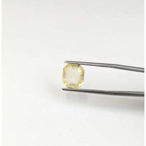Gema de Zafiro Amarillo Natural de 9 x 11 mm, Corte Octogonal, Suelta, Sin Calentar, para Joyería - Product Image 5