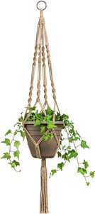Jardinière suspendue d'intérieur, cintre pour plantes en macramé, cintres pour plantes d'intérieur et d'extérieur, corde de jute OEM - Product Image 4